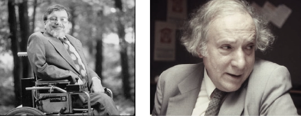 potraits of ronald mace and sewyln goldsmith